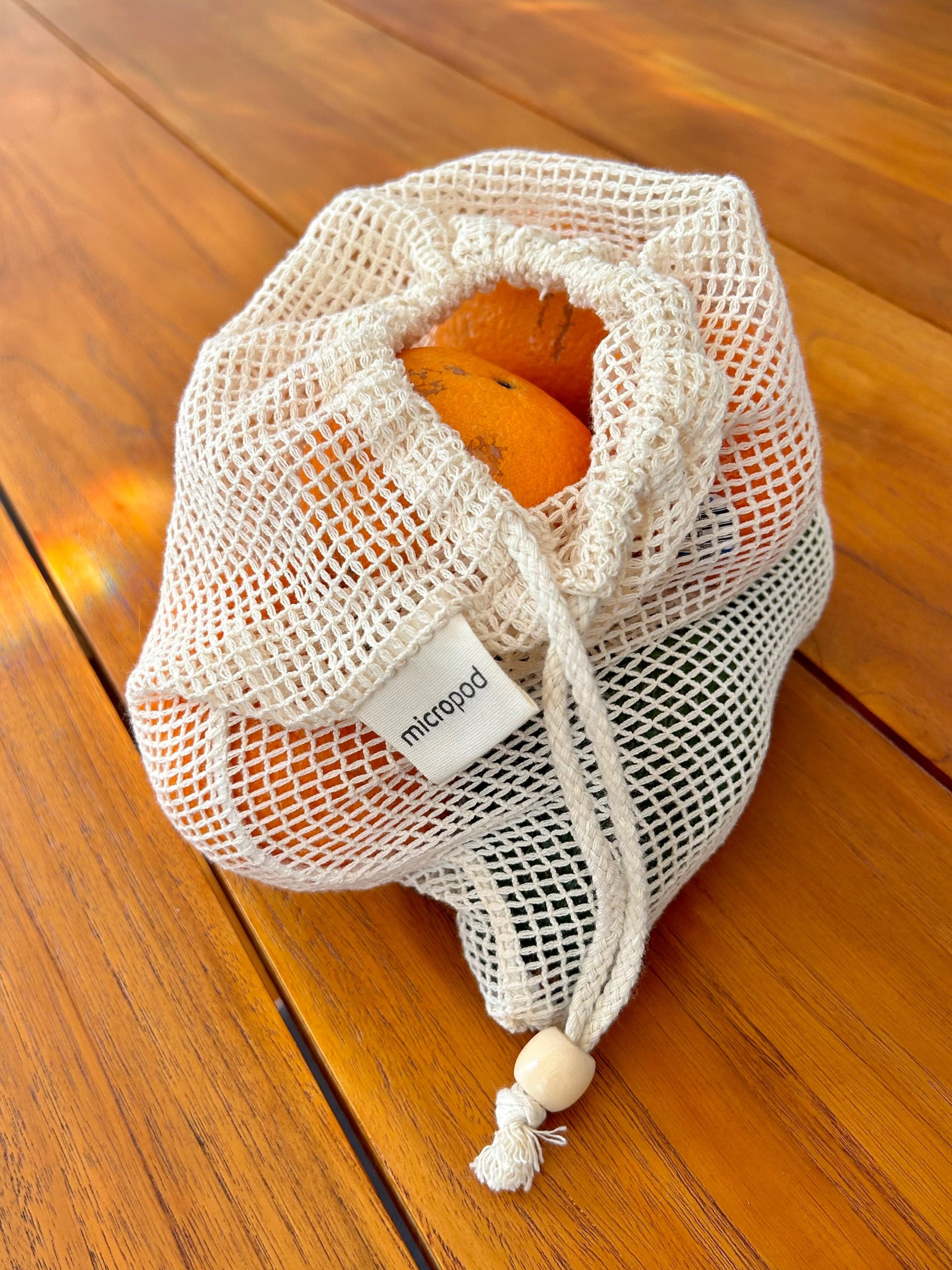 Organic Cotton Mesh Produce Bag